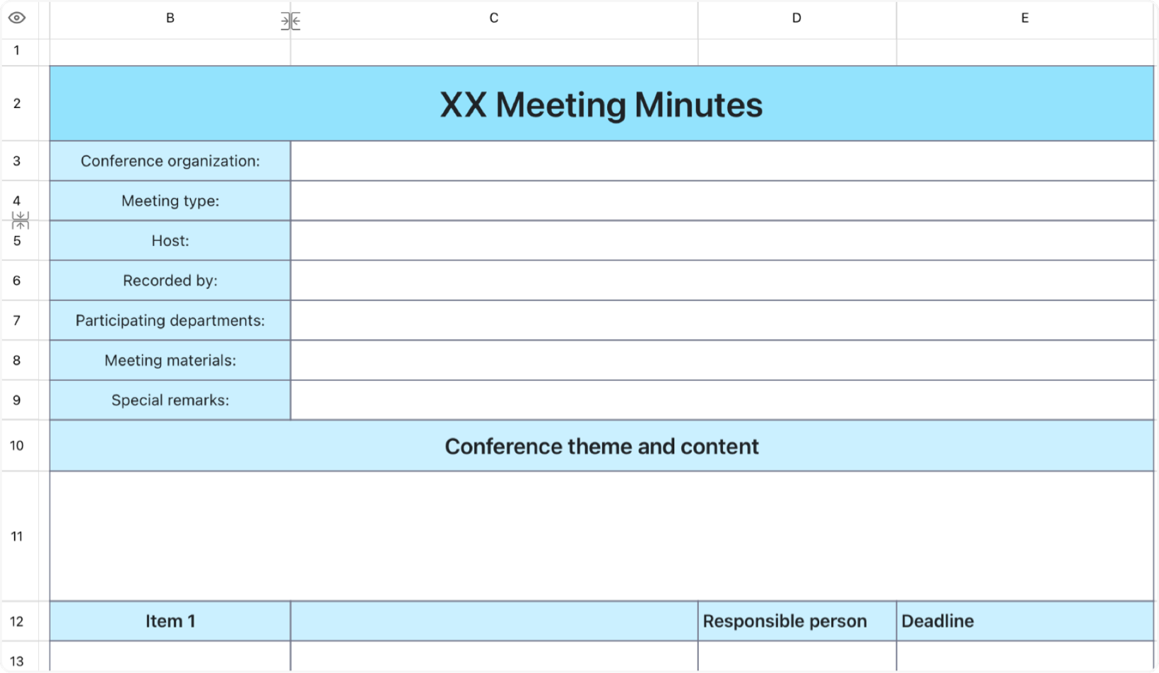 Meeting minutes 1 1
